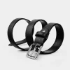 Sale CINTURÓN TEXTURA PIEL AUTÉNTICA NEGRO Hombre Cinturones | Cinturones
