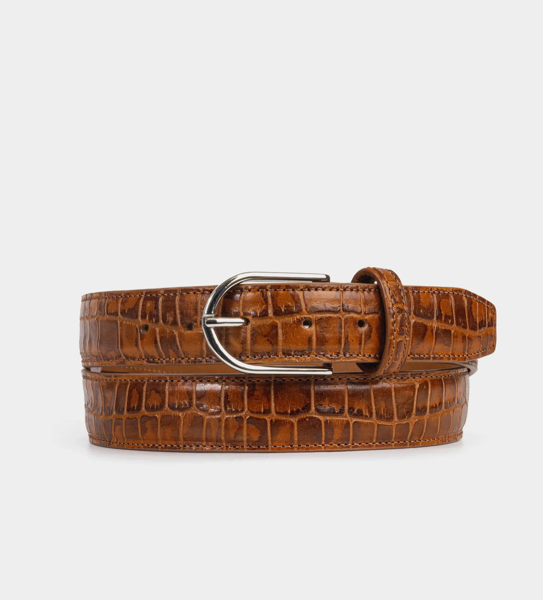 Hot CINTURÓN TEXTURA PIEL CAFÉ Hombre Cinturones | Cinturones