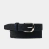 Outlet CINTURON GAMUZA PIEL AZUL Hombre Cinturones | Cinturones
