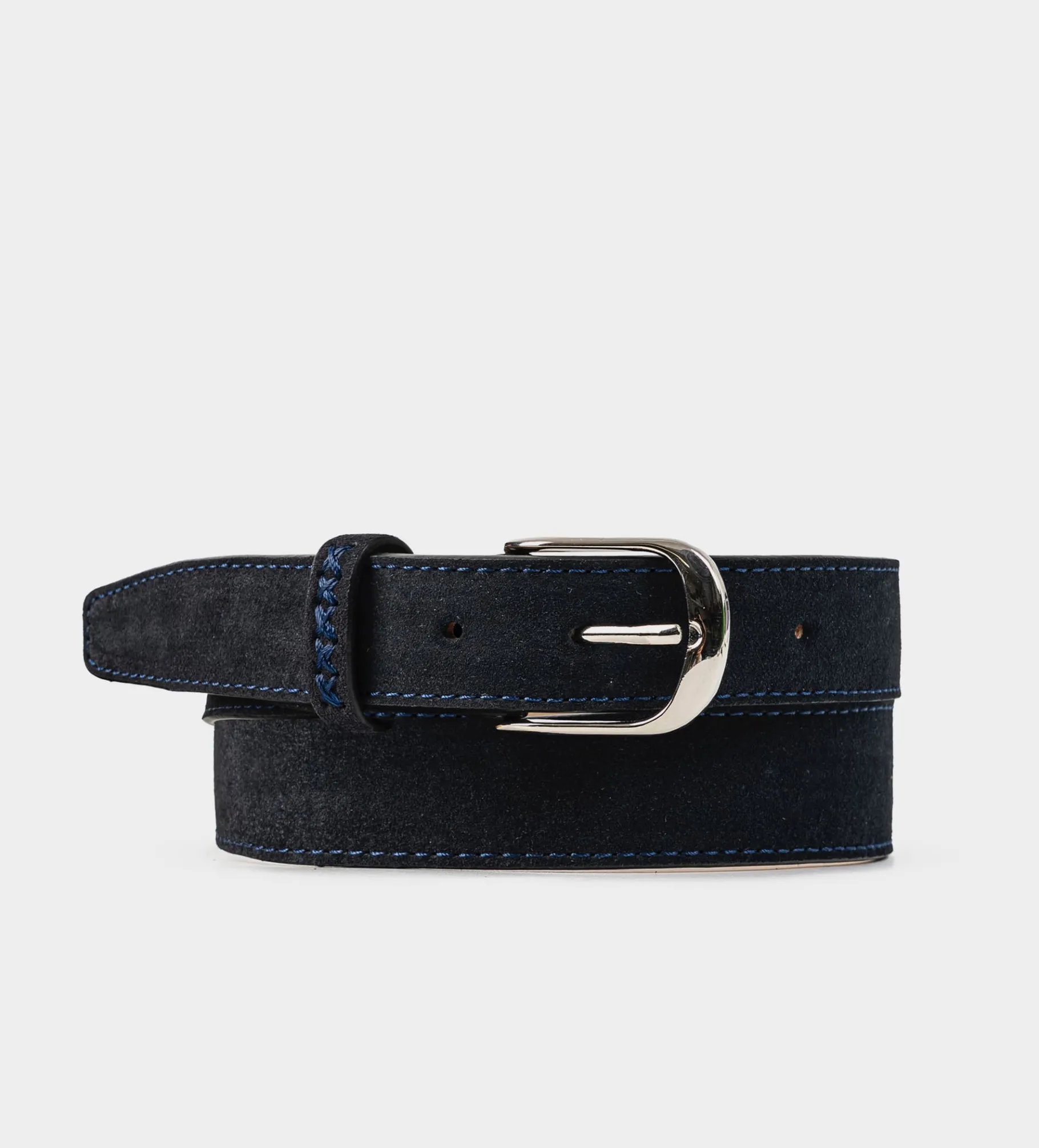Outlet CINTURON GAMUZA PIEL AZUL Hombre Cinturones | Cinturones