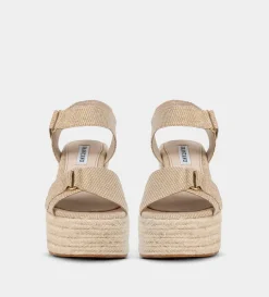 Clearance CUÑA YUTE ORO Mujer Sandalias Y Plataformas