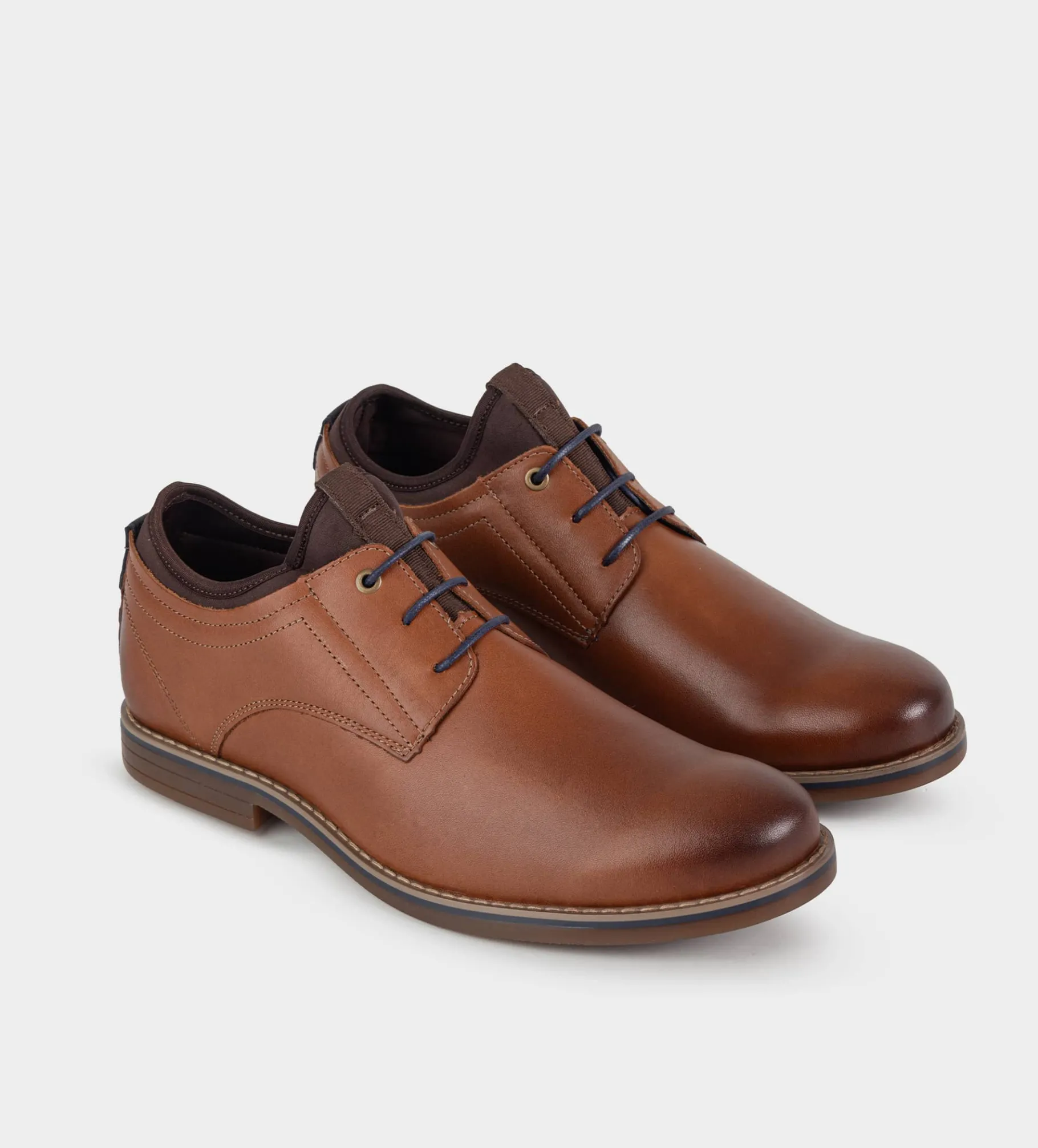 Hot DERBY CALCETÍN PIEL CAFÉ Hombre Casual