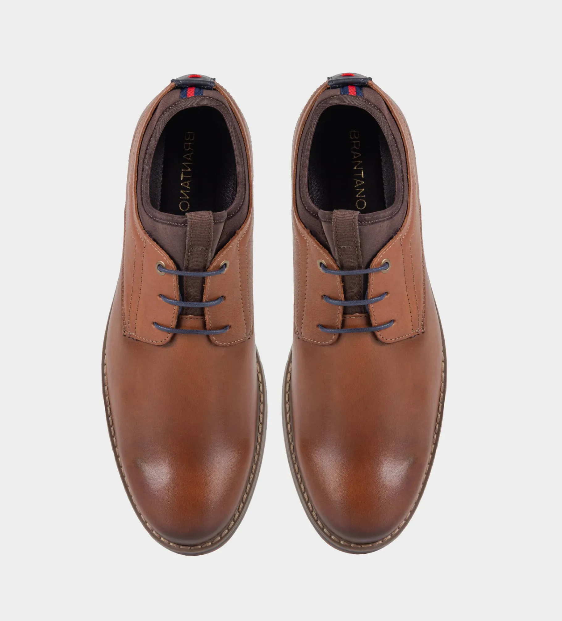 Hot DERBY CALCETÍN PIEL CAFÉ Hombre Casual