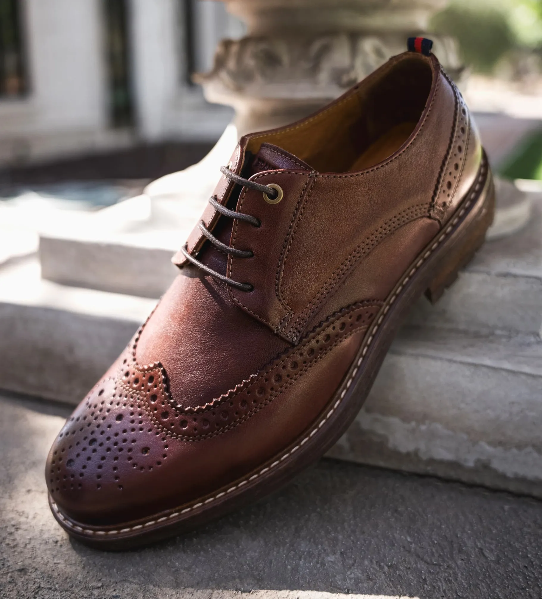 Outlet DERBY WINGTIP PIEL CAFÉ Hombre Casual
