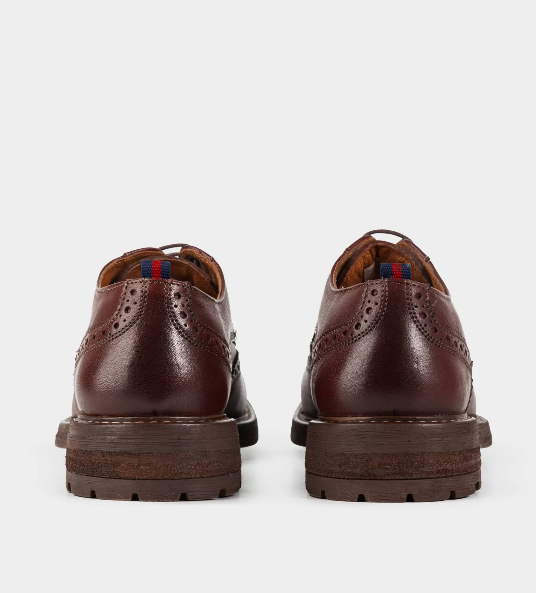 Outlet DERBY WINGTIP PIEL CAFÉ Hombre Casual