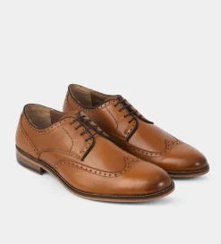 Hot DERBY WINGTIP PIEL MIEL Hombre Vestir