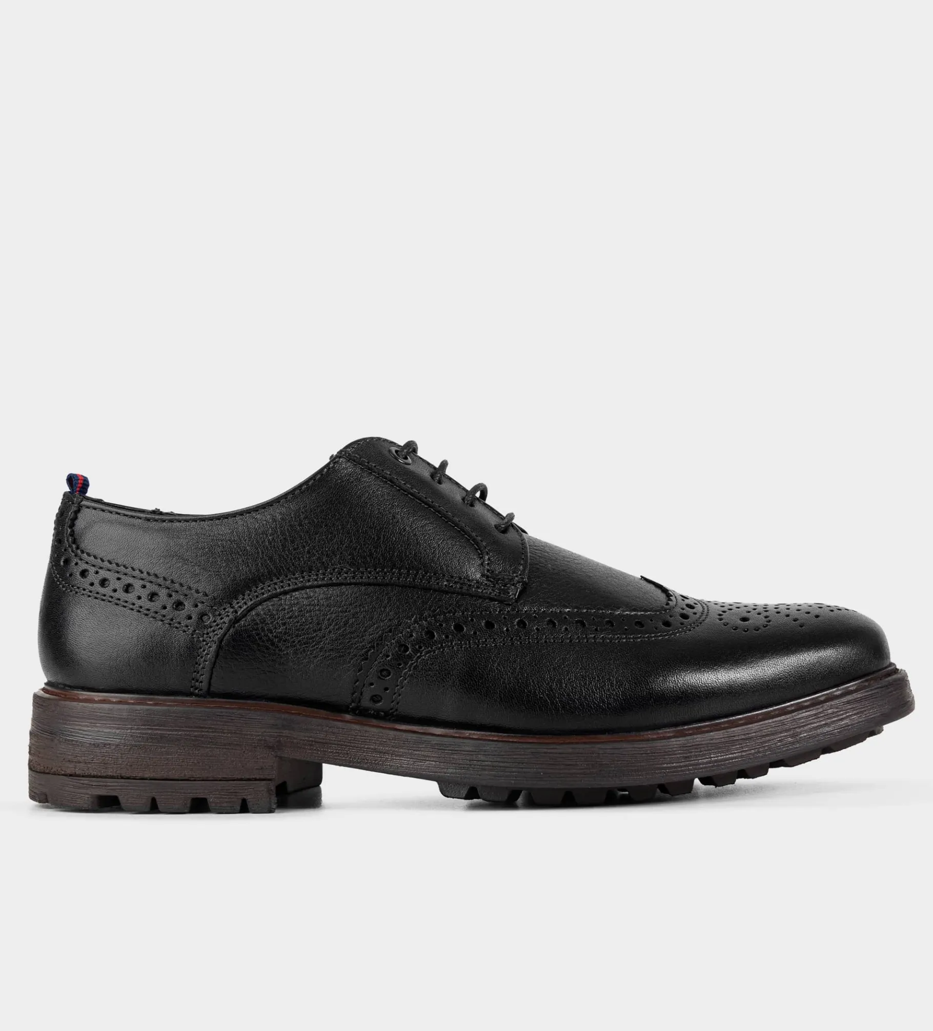 Online DERBY WINGTIP PIEL NEGRO Hombre Casual