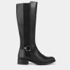 Outlet HIGH-BOOTS HEBILLA ECUESTRE PIEL NEGRO Mujer Botas Y Botines | Piel Auténtica