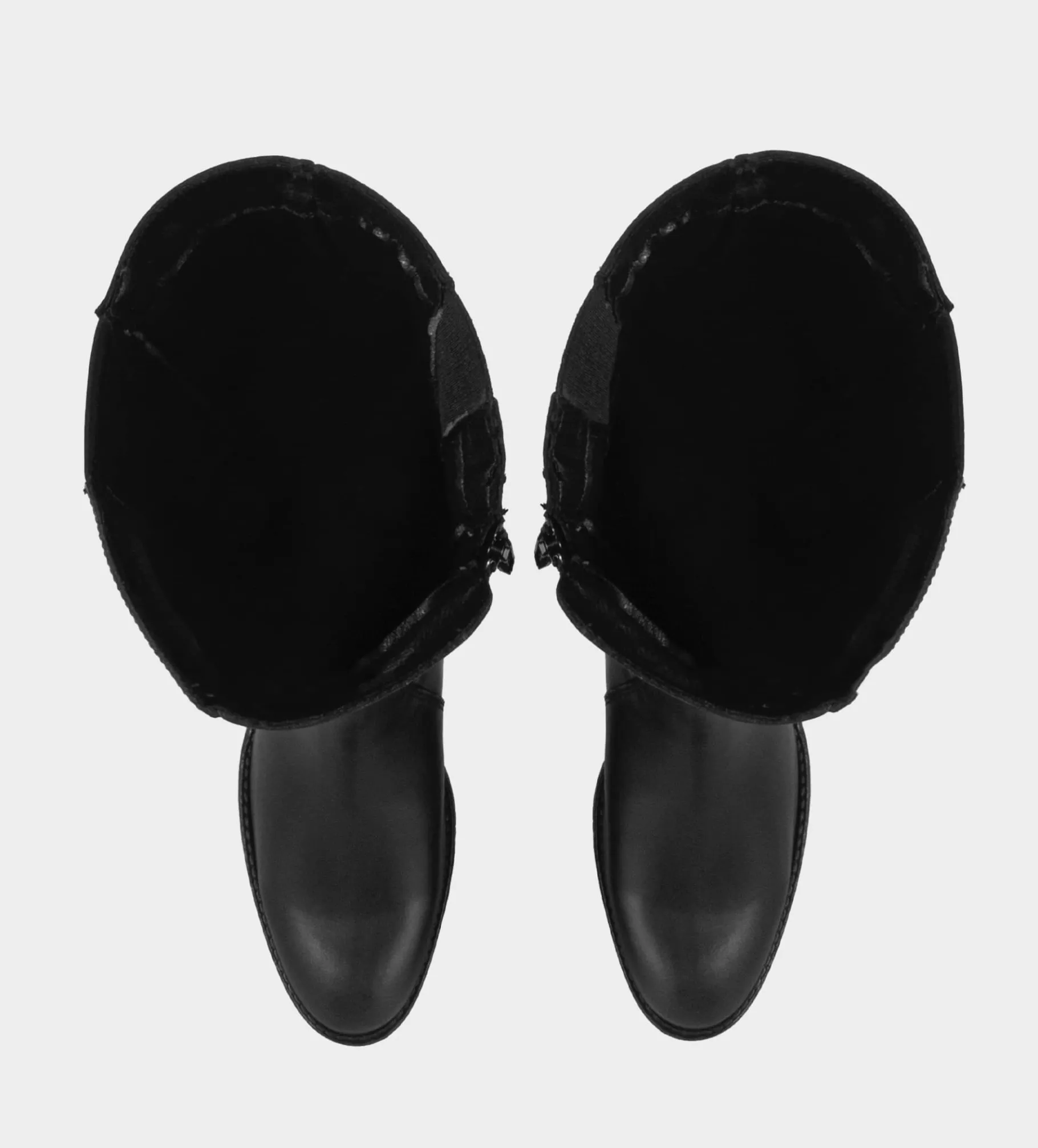 Outlet HIGH-BOOTS HEBILLA ECUESTRE PIEL NEGRO Mujer Botas Y Botines | Piel Auténtica