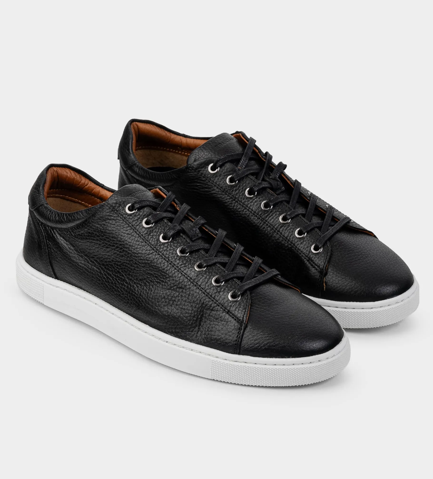 Hot LUXURY SNEAKER PIEL NEGRO Hombre Sneakers