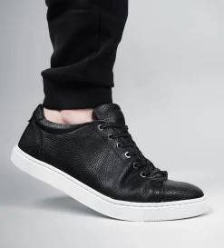 Hot LUXURY SNEAKER PIEL NEGRO Hombre Sneakers