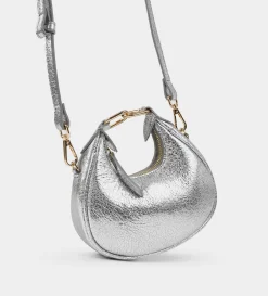 New MINI BOLSO HOBO PIEL PLATA Mujer Fiesta | Bolsos Y Accesorios