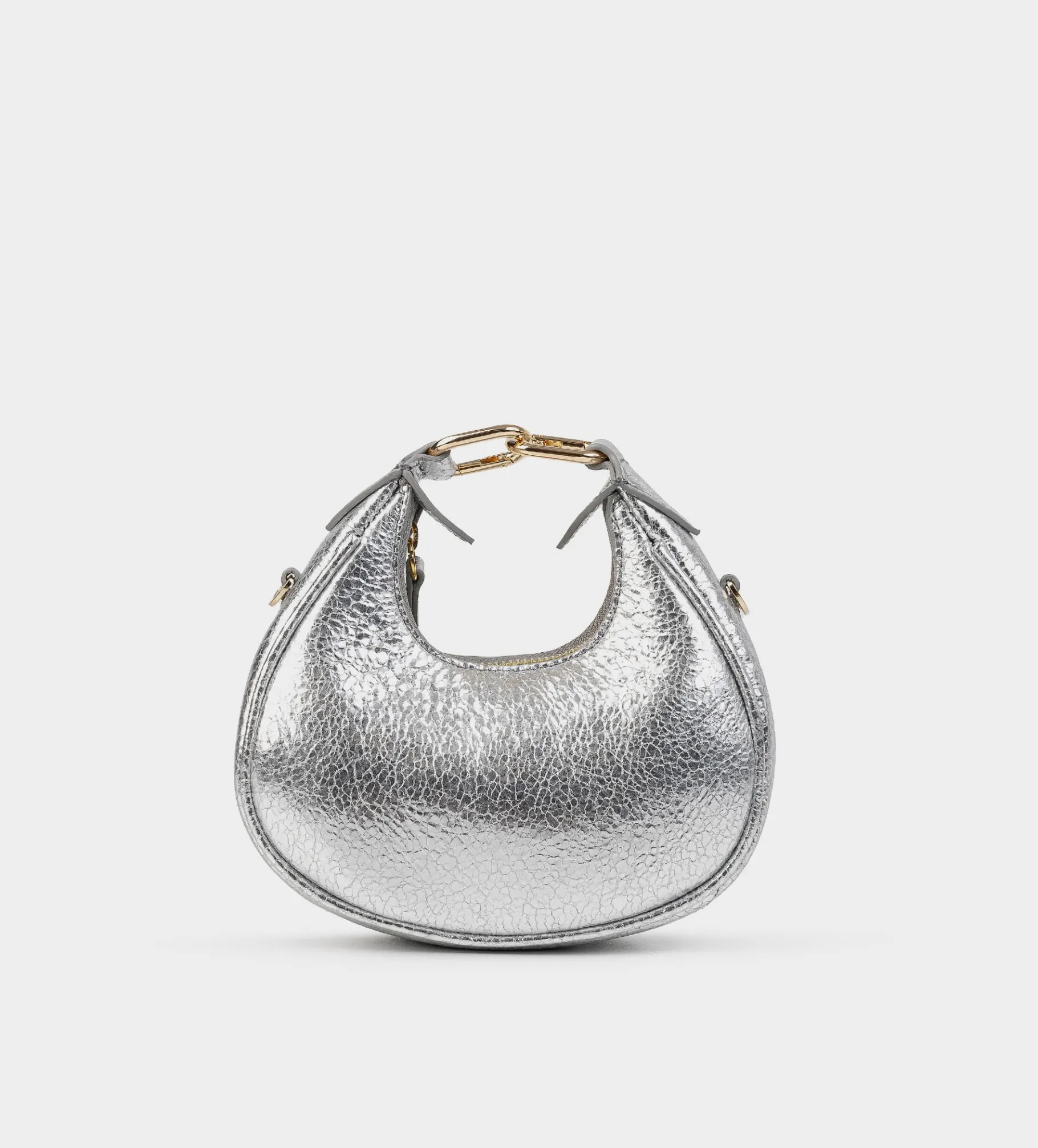 New MINI BOLSO HOBO PIEL PLATA Mujer Fiesta | Bolsos Y Accesorios