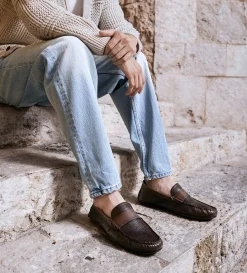 Clearance MOCASÍN CASUAL ANTIFAZ PIEL CAFÉ Hombre Mocasines