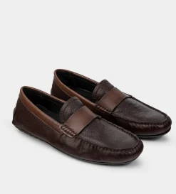 Clearance MOCASÍN CASUAL ANTIFAZ PIEL CAFÉ Hombre Mocasines