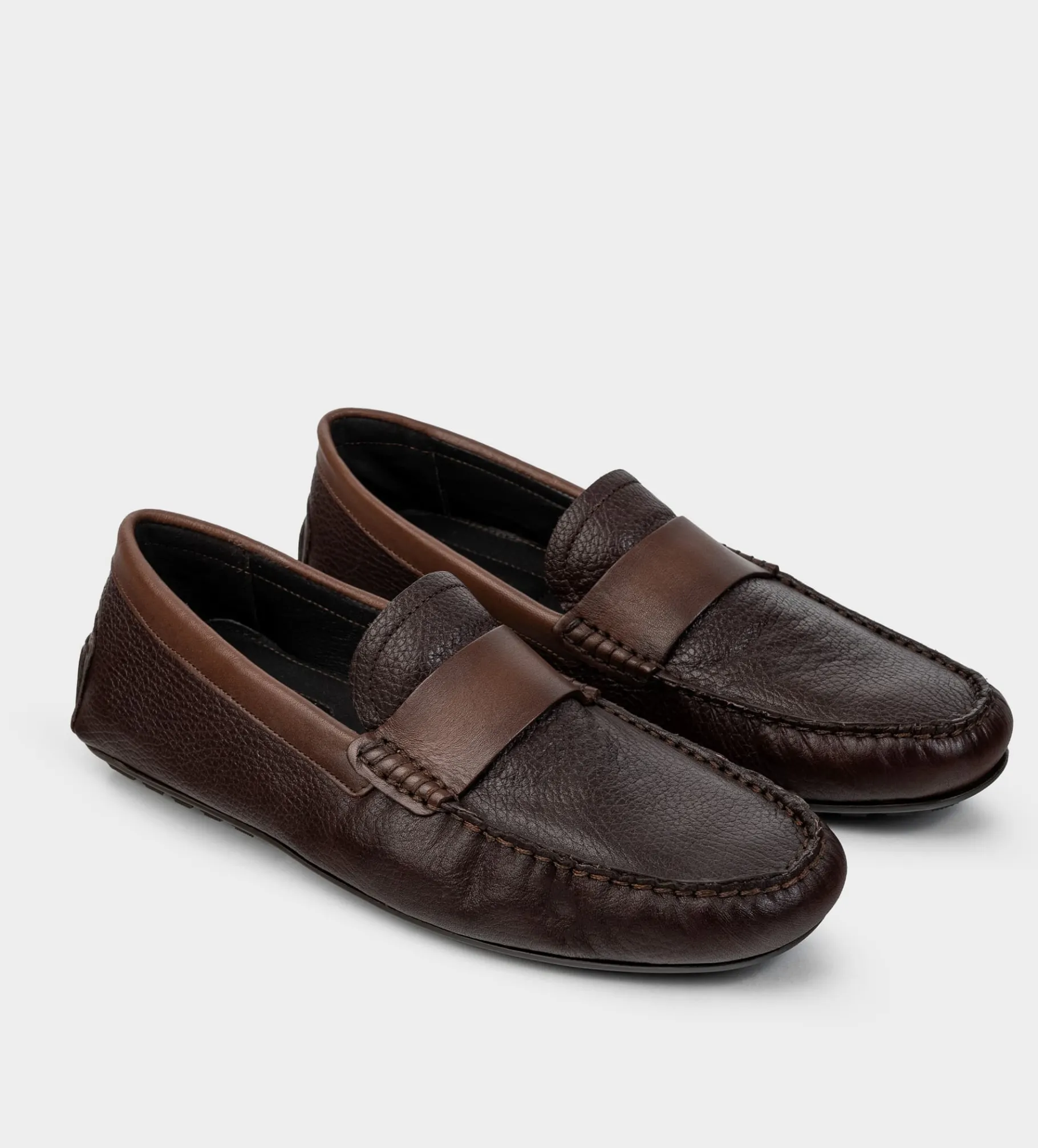 Clearance MOCASÍN CASUAL ANTIFAZ PIEL CAFÉ Hombre Mocasines