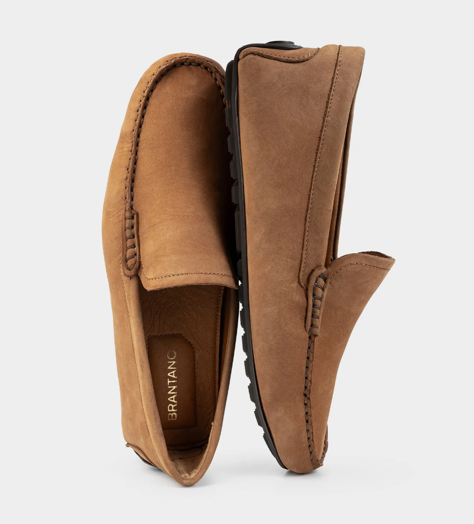 Online MOCASÍN CASUAL NUBUCK MIEL Hombre Mocasines