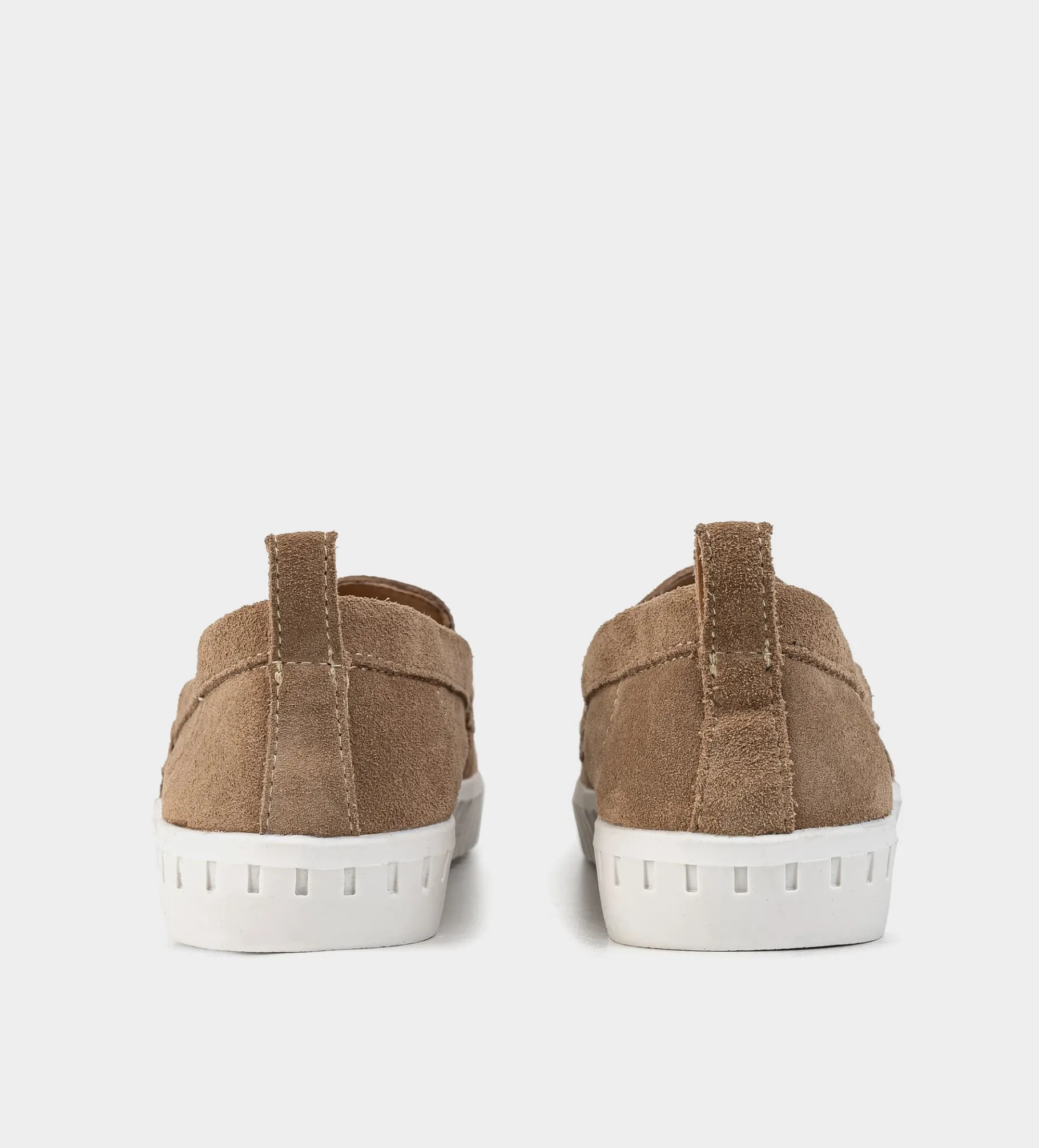Sale MOCASÍN CASUAL PIEL BEIGE Mujer Flats Y Mocasines