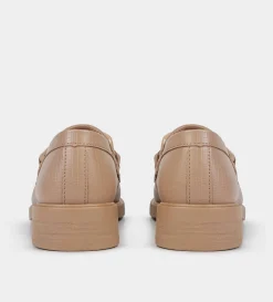 Sale MOCASÍN HERRAJE GRABADO BEIGE Mujer Flats Y Mocasines