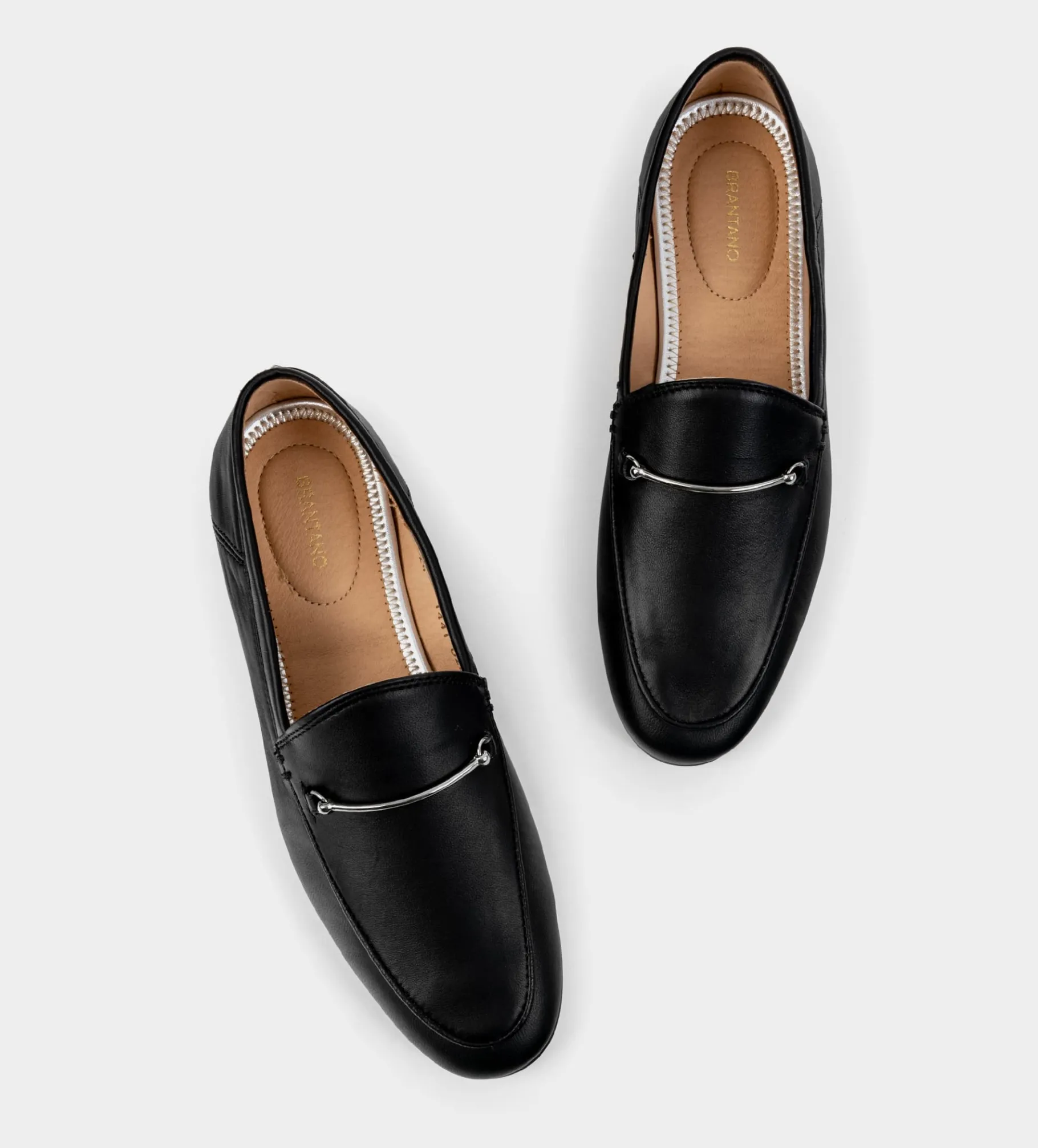 Fashion MOCASÍN HERRAJE PIEL NEGRO Mujer Piel Auténtica | Flats Y Mocasines