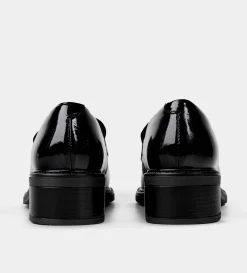 Clearance MOCASÍN MOÑO PIEL NEGRO Mujer Flats Y Mocasines | Piel Auténtica