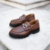 Discount MOCASÍN TRACK HERRAJE PIEL CAFÉ Hombre Mocasines