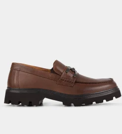 Discount MOCASÍN TRACK HERRAJE PIEL CAFÉ Hombre Mocasines