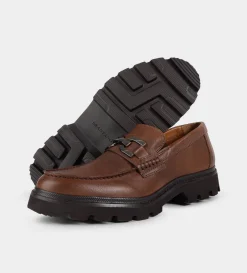 Discount MOCASÍN TRACK HERRAJE PIEL CAFÉ Hombre Mocasines