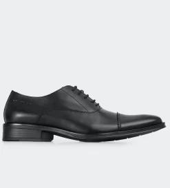 Outlet OXFORD PUNTERA PIEL NEGRO Hombre Vestir
