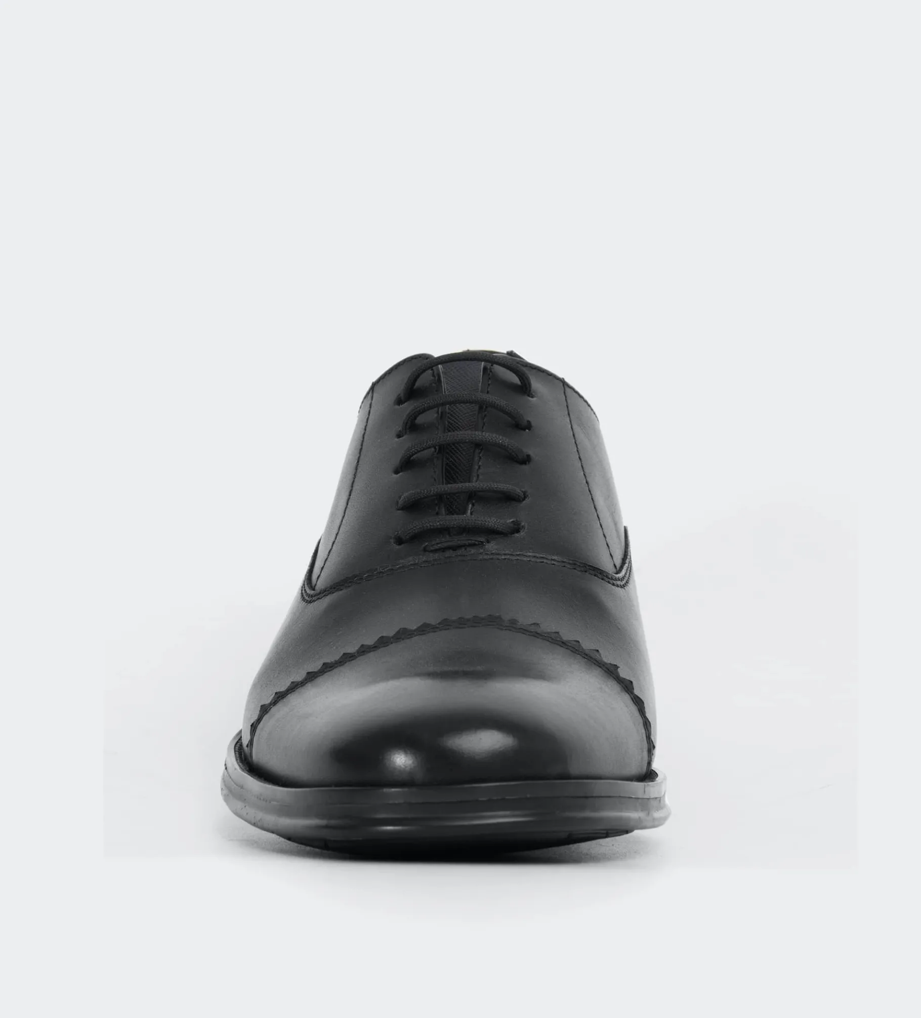 Outlet OXFORD PUNTERA PIEL NEGRO Hombre Vestir