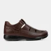 Discount SANDALIA CASUAL PIEL CAFÉ Hombre Sandalias