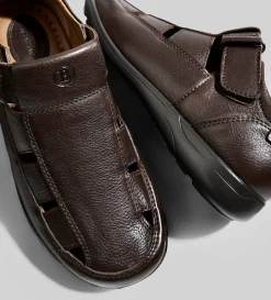 Discount SANDALIA CASUAL PIEL CAFÉ Hombre Sandalias