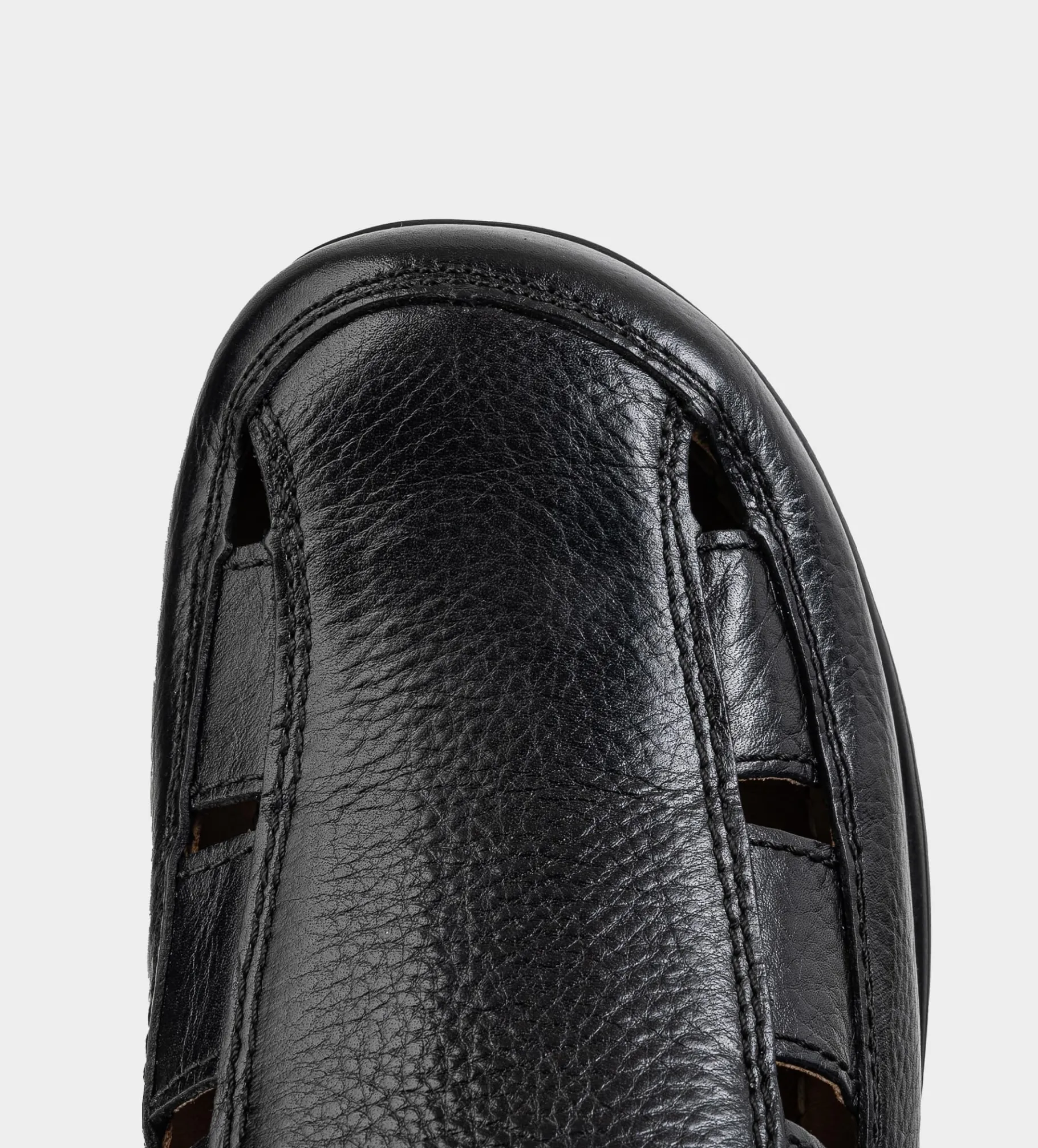 Outlet SANDALIA CASUAL PIEL NEGRO Hombre Sandalias