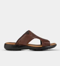 Hot SANDALIA CONFORT PIEL CAFÉ Hombre Sandalias