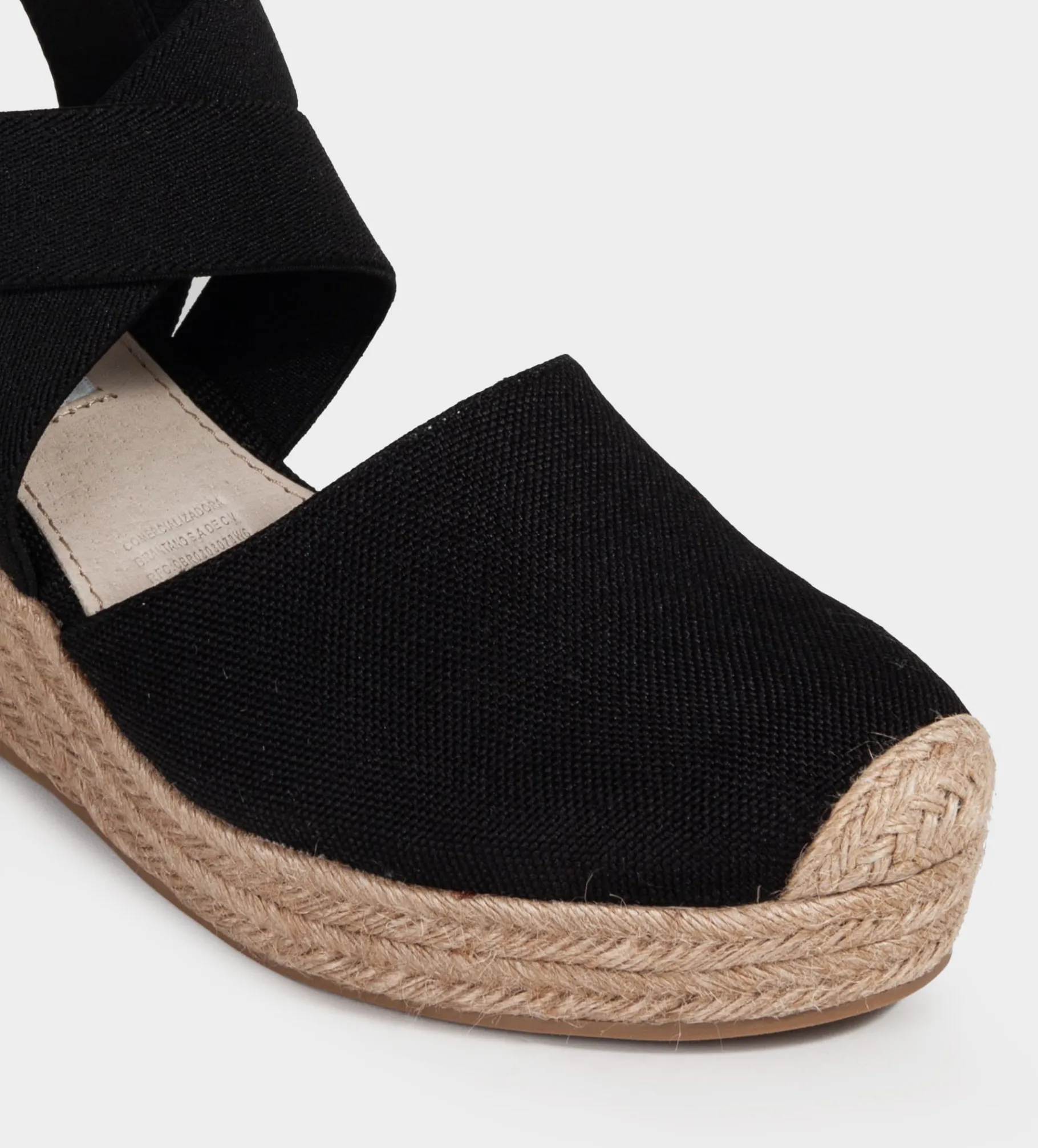 Clearance SANDALIA CUÑA ALPARGATA NEGRO Mujer Sandalias Y Plataformas