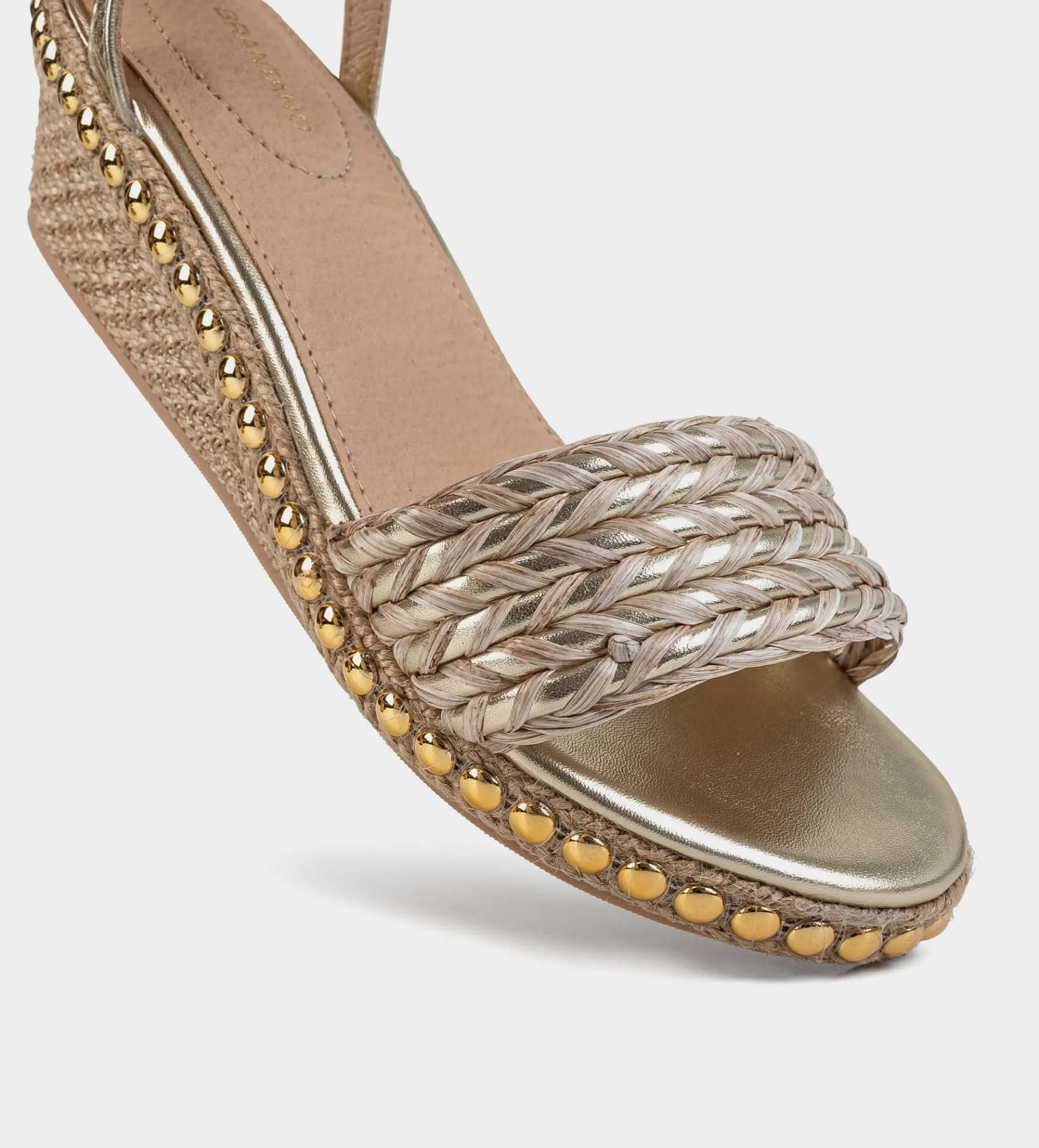 Clearance SANDALIA CUÑA YUTE ORO Mujer Sandalias Y Plataformas