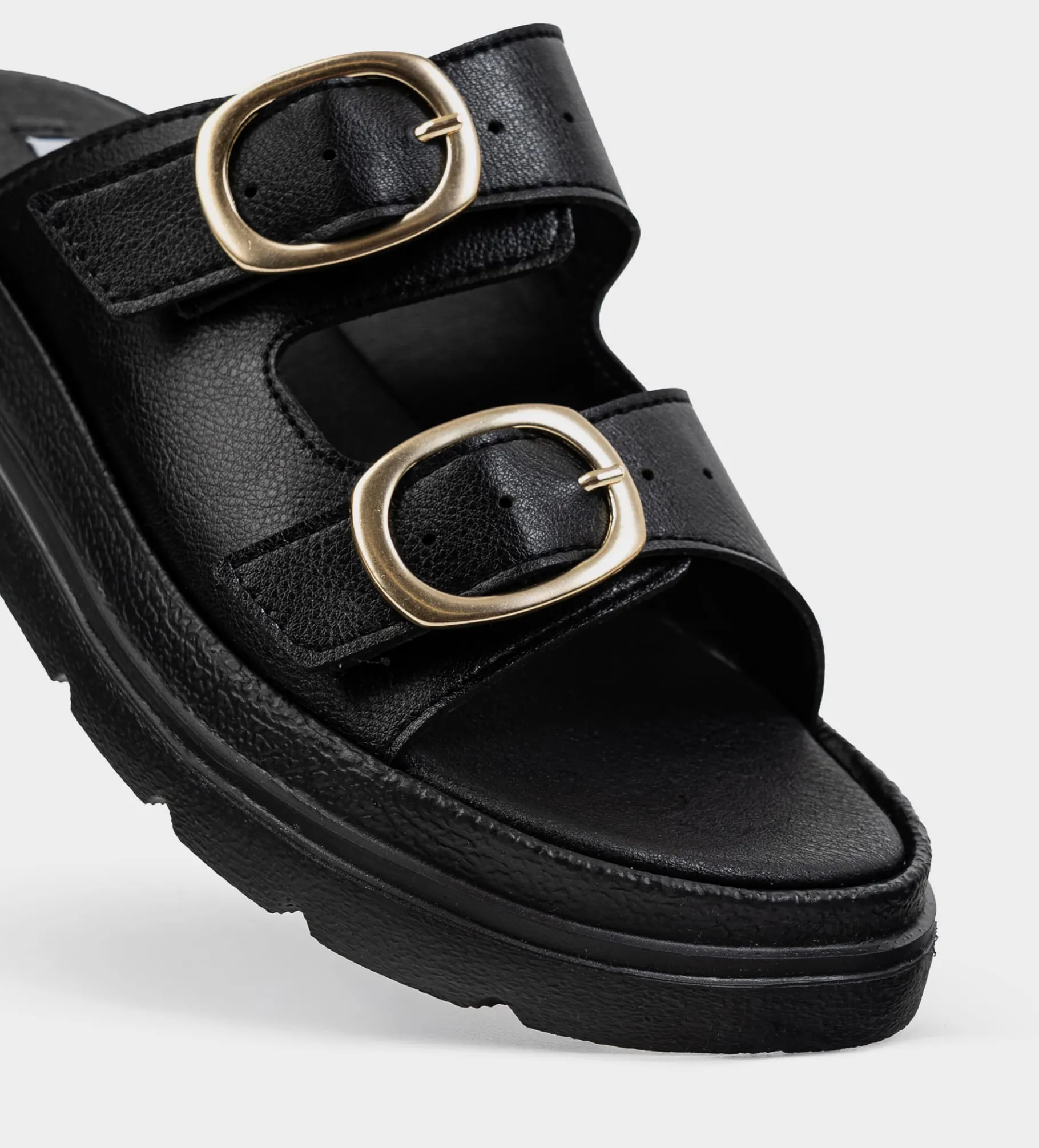 Discount SANDALIA FLAT HEBILLAS NEGRO Mujer Sandalias Y Plataformas