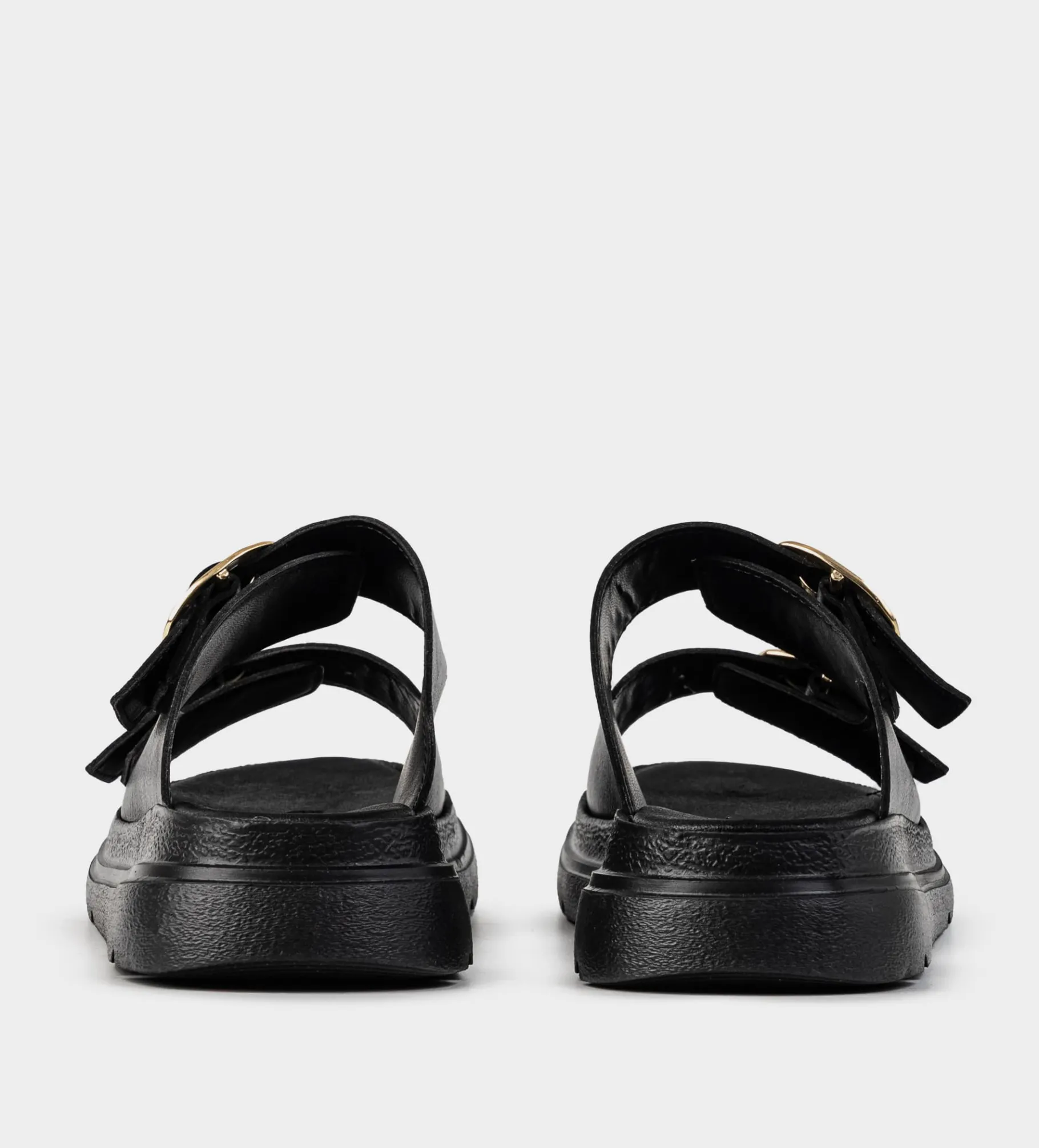 Discount SANDALIA FLAT HEBILLAS NEGRO Mujer Sandalias Y Plataformas