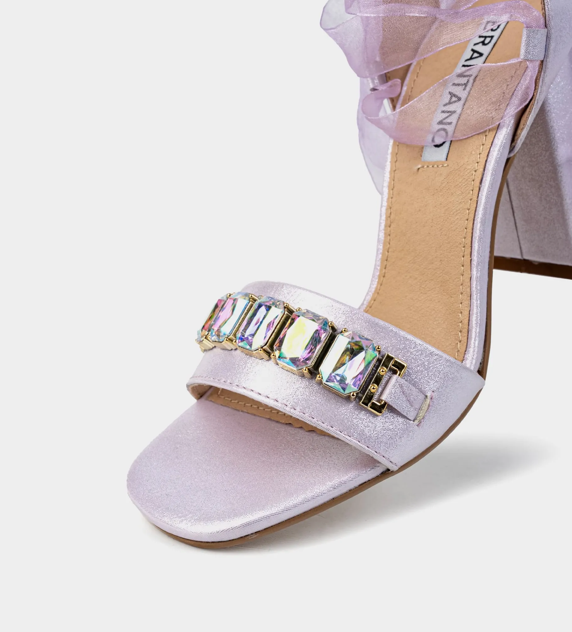Best SANDALIA LAZO SATIN CRISTALES LILA Mujer Fiesta | Sandalias Y Plataformas