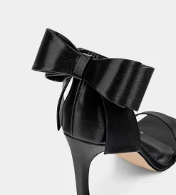 Fashion SANDALIA MOÑO TEXTIL NEGRO Mujer Fiesta | Sandalias Y Plataformas