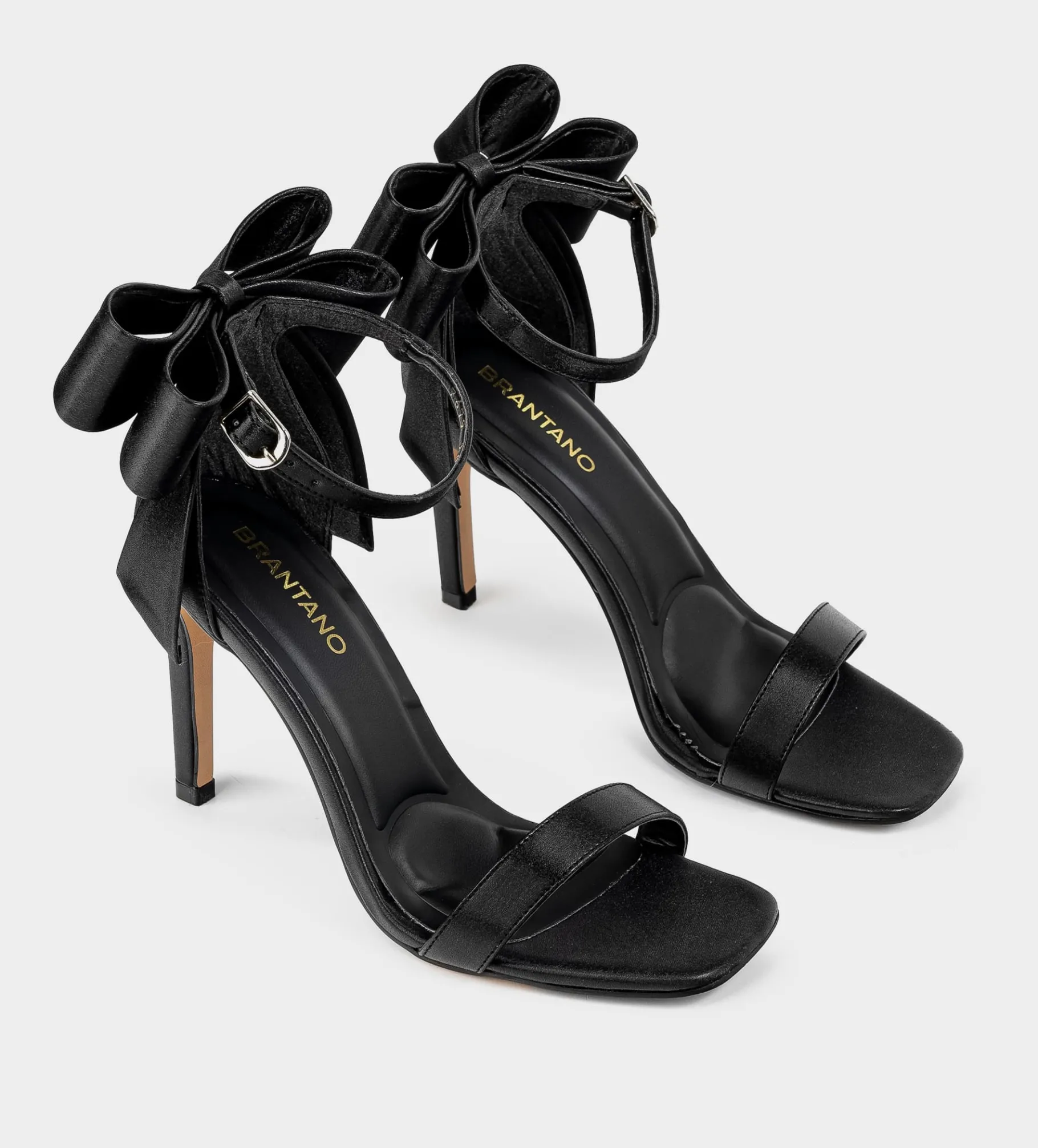 Fashion SANDALIA MOÑO TEXTIL NEGRO Mujer Fiesta | Sandalias Y Plataformas