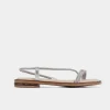 Sale SANDALIA PLANA TIRAS PLATA Mujer Sandalias Y Plataformas