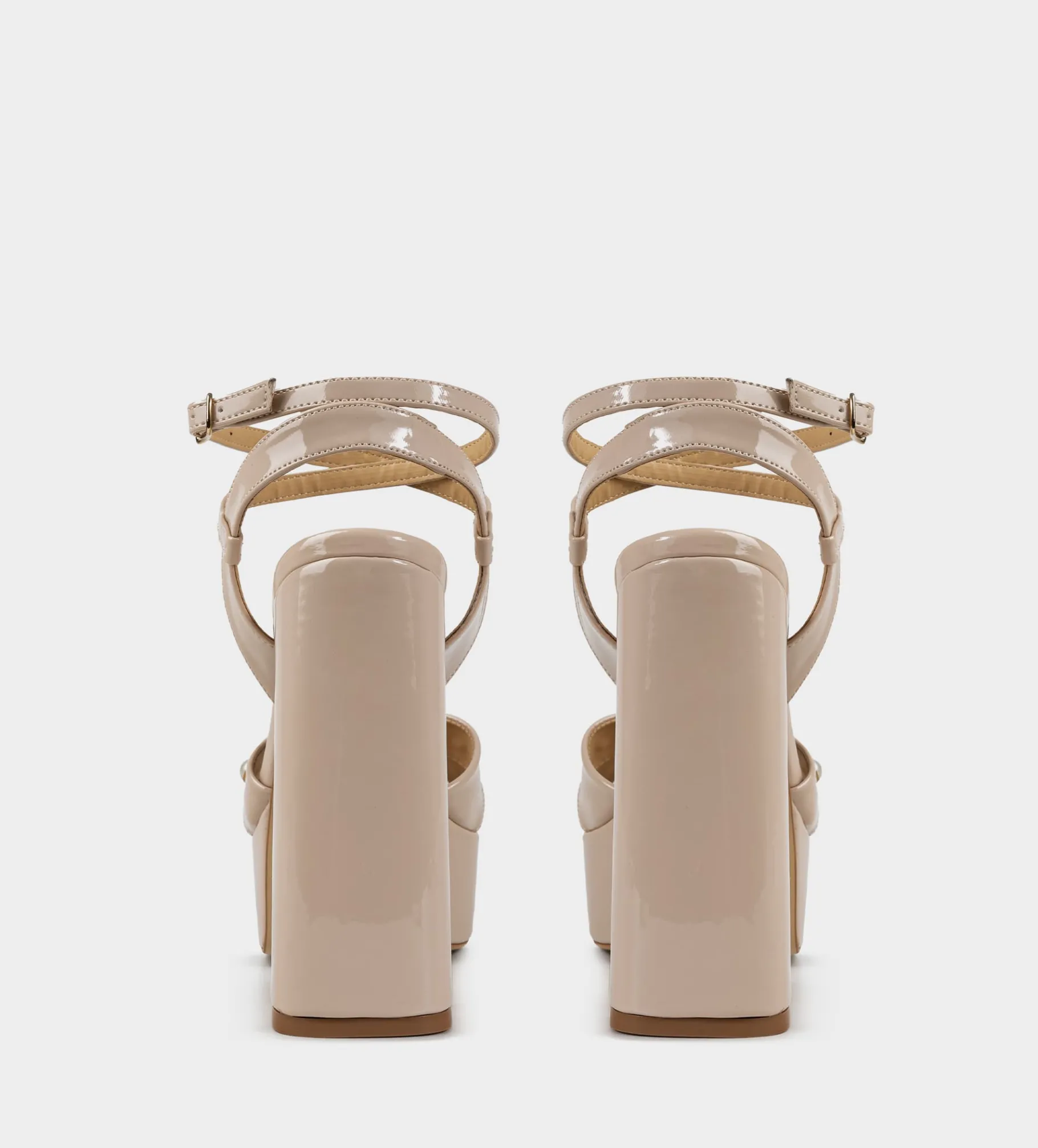 Fashion SANDALIA PLATAFORMA CHAROL BEIGE Mujer Bride Collection