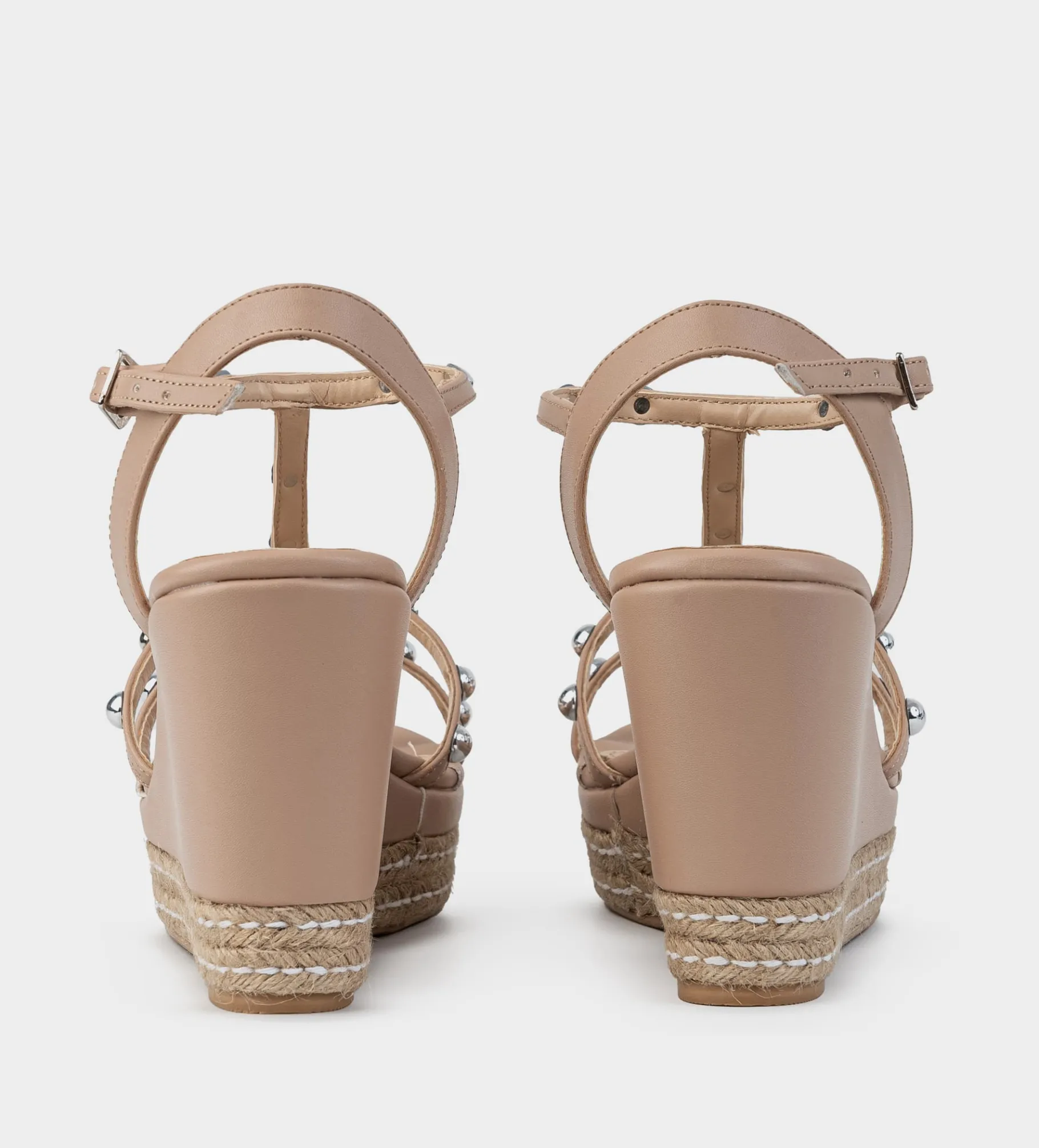 Clearance SANDALIA PLATAFORMA TACHUELAS TIRAS NUDE Mujer Sandalias Y Plataformas