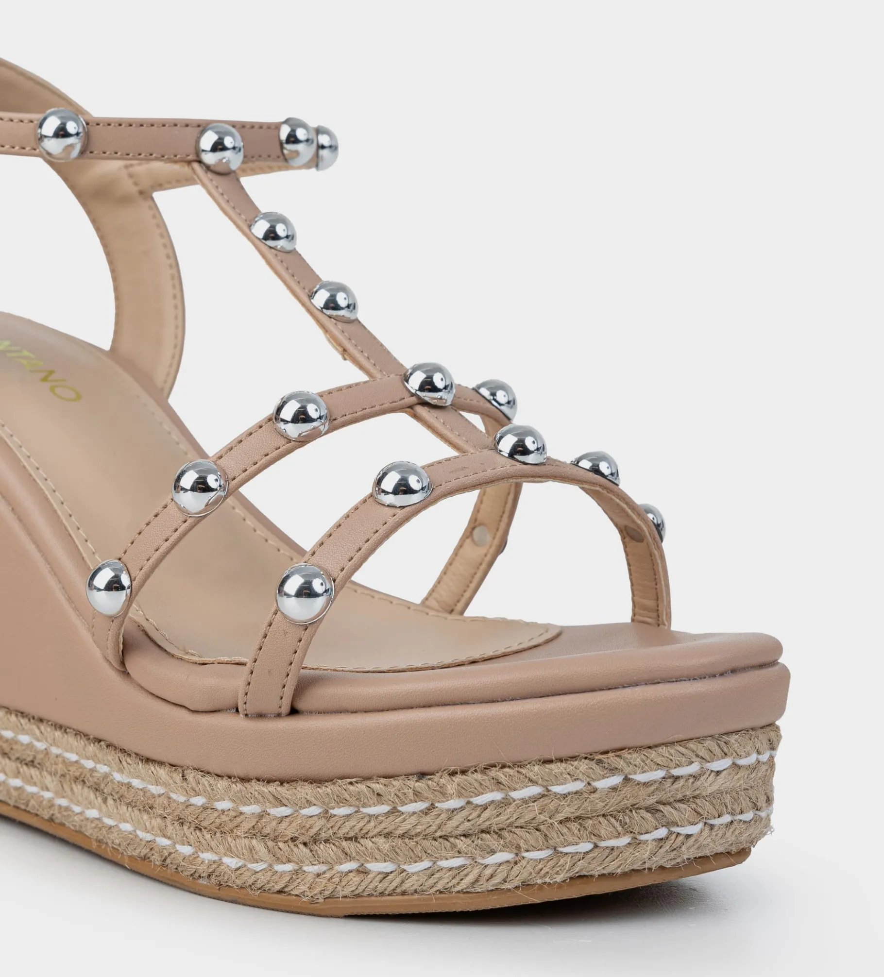 Clearance SANDALIA PLATAFORMA TACHUELAS TIRAS NUDE Mujer Sandalias Y Plataformas