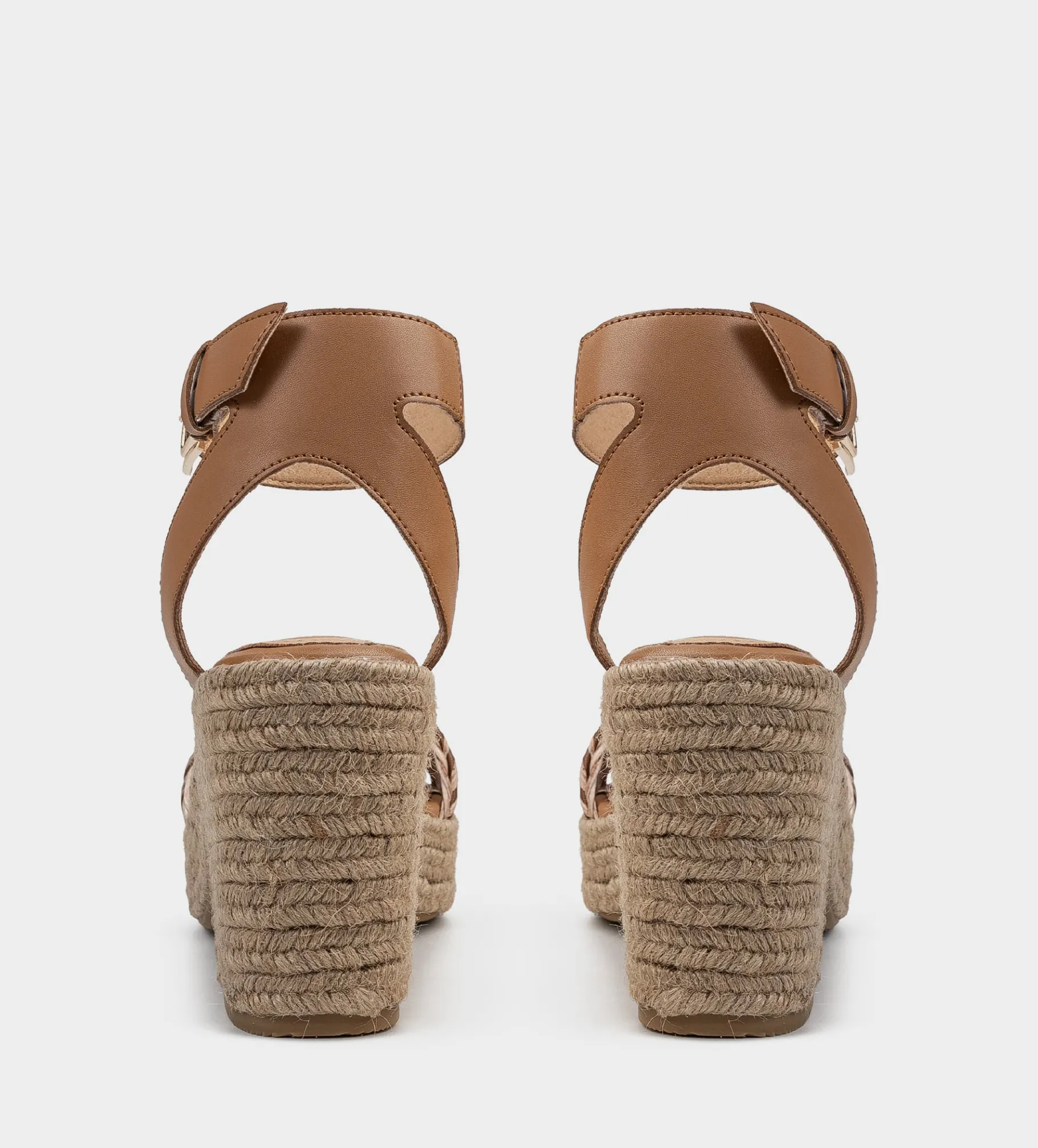 Clearance SANDALIA PLATAFORMA YUTE CAFÉ Mujer Sandalias Y Plataformas