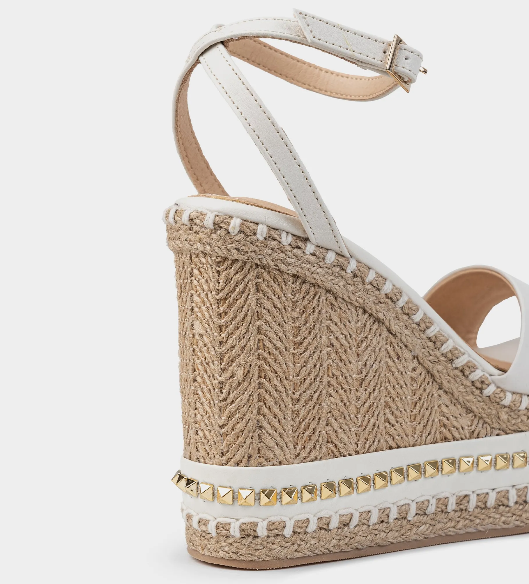 Online SANDALIA PLATAFORMA YUTE BLANCO Mujer Sandalias Y Plataformas