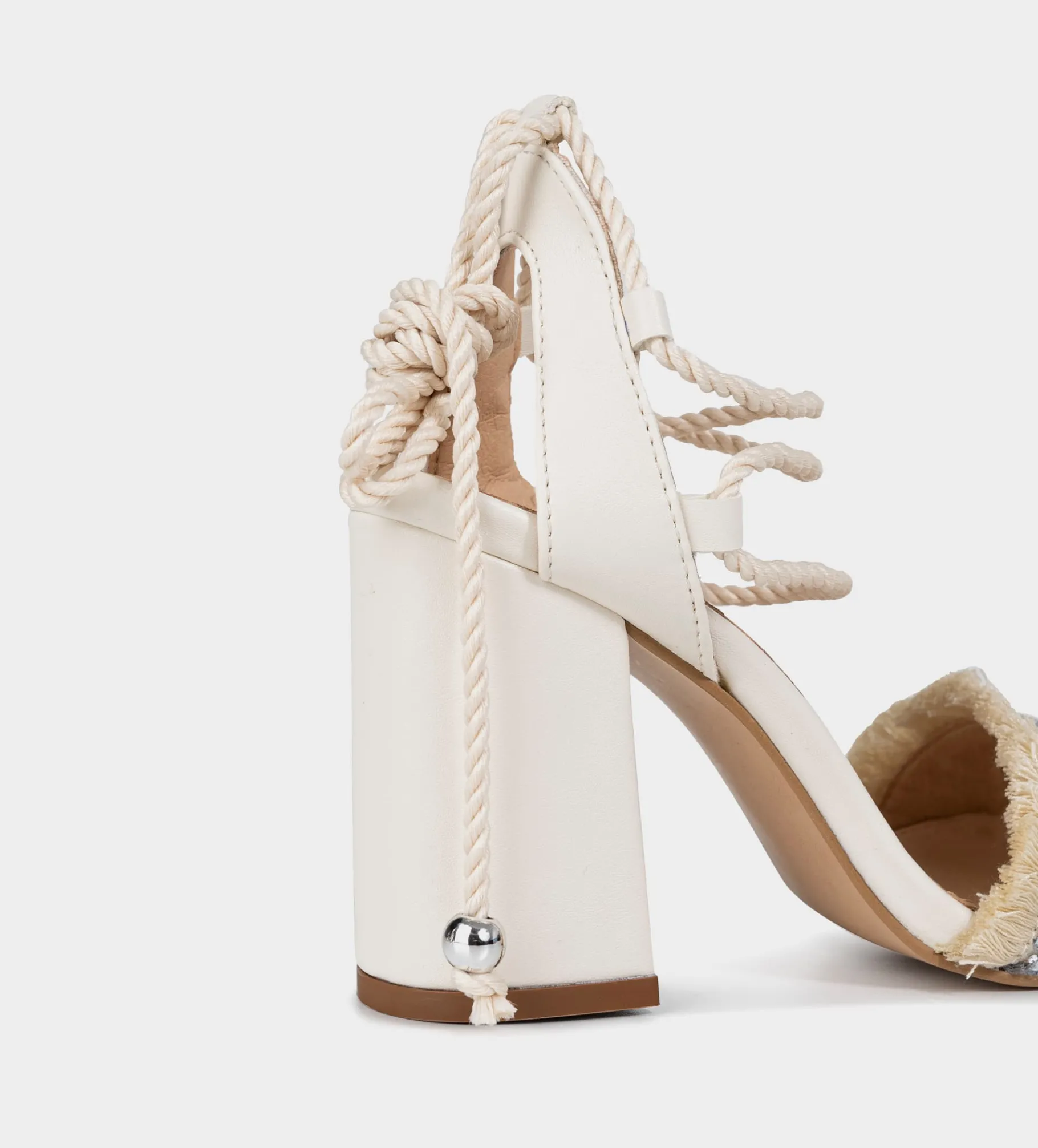 Discount SANDALIA TACÓN BRILLOS BLANCO Mujer Bride Collection