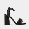 Fashion SANDALIA TACÓN HERRAJE NEGRO Mujer Sandalias Y Plataformas