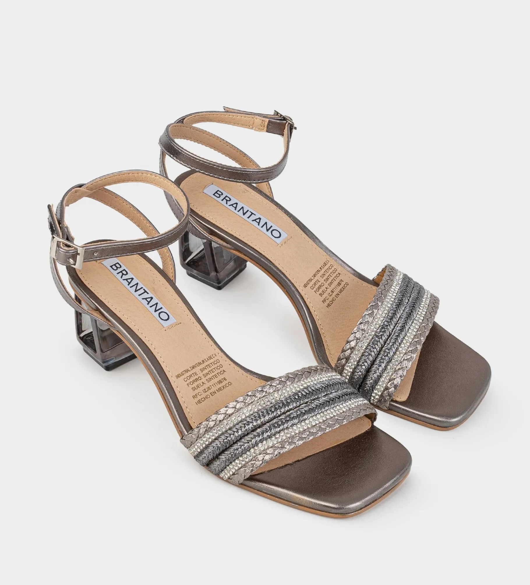 Hot SANDALIA TACÓN TRANSPARENTE INOX Mujer Fiesta | Sandalias Y Plataformas